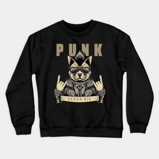 PUNK Crewneck Sweatshirt by Malik's